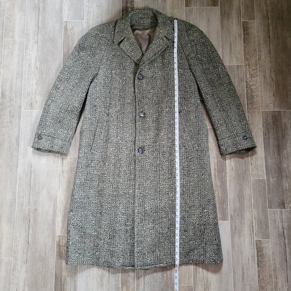 Vintage 1950’s Donshire Fashion Union Made Wool/Tweed Trench Coat/Overcoat EUC - Picture 2 of 11